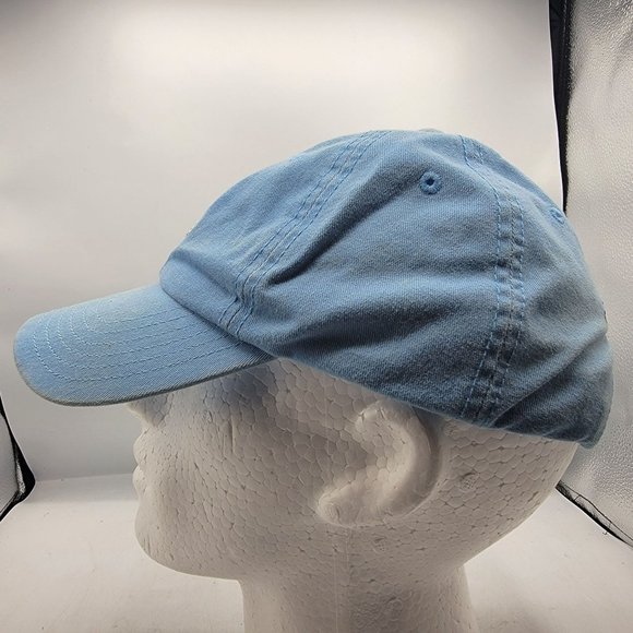 Vineyard Vines Hat Blue Logo Whale Adjustable Baseball Adults Cap Distressed - Picture 2 of 9